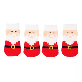 Petmax Носки для собак Санта L красный (унисекс)