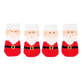 Petmax Носки для собак Санта XL красный (унисекс)