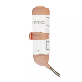Petmax Поилка для грызунов, 125 мл, розовая