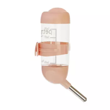 Petmax Поилка для грызунов, 80 мл, розовая