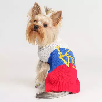 Petmax Свитер для кошек и собак Love, XS, сине-красный