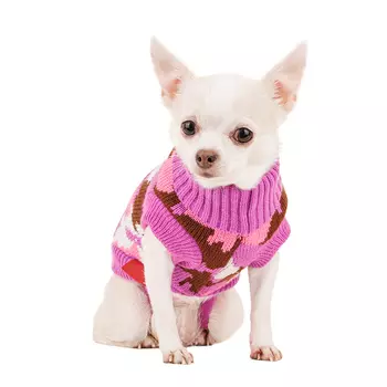 Petmax Свитер для собак 20см XS розовый (унисекс)