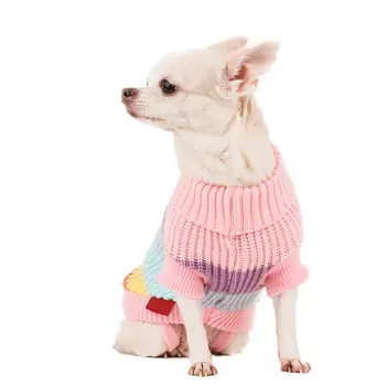 Petmax Свитер для собак 25см S розовый (унисекс)