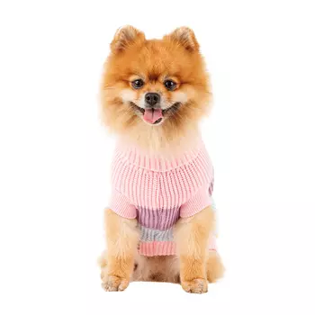 Petmax Свитер для собак 30см M розовый (унисекс)