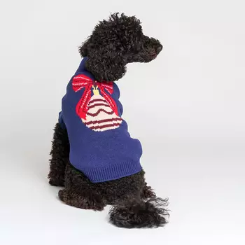 Petmax Свитер синий елочный шар XL