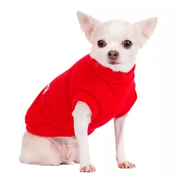 Petmax Толстовка для собак S красный (унисекс)