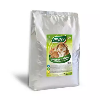PINNY Полнорационный корм для карликовых кроликов с морковью, горохом, свеклой 2,5 кг