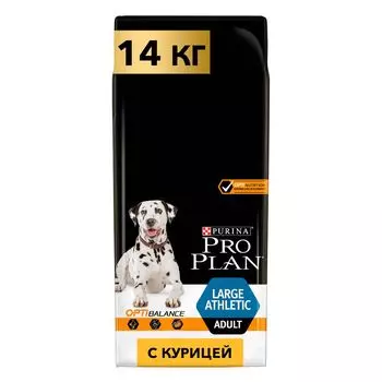 ProPlan Everyday Nutrition Сухой корм для взрослых собак крупных пород с атлетическим телосложением, с высоким содержанием курицы, 14 кг