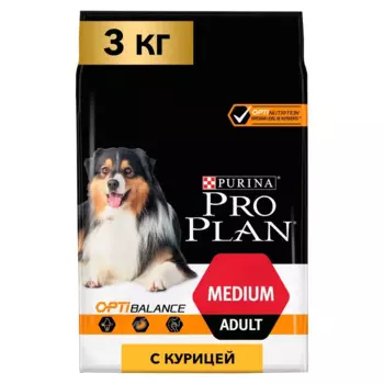 PRO PLAN® Everyday Nutrition Сухой корм для взрослых собак средних пород, с курицей, 3 кг