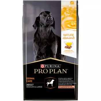 Pro Plan ® Сухой корм Nature Elements для взрослых собак средних и крупных пород, с высоким содержанием лосося, 10 кг