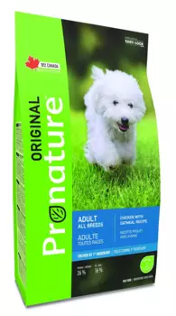 Pronature Original Adult All Breeds корм для собак всех пород старше 1 года, с курицей и овсом, 2,27 кг