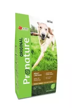 Pronature Original Adult Large Breed корм для собак крупных пород старше 1 года, с курицей и овсом, 20 кг