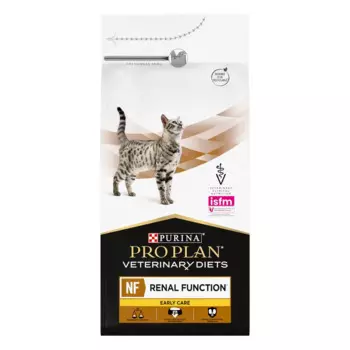 Purina Veterinary Diets NF Renal Function Early care (Начальная стадия) сухой корм для взрослых кошек для поддержания функции почек при хронической почечной недостаточности, 1,5 кг