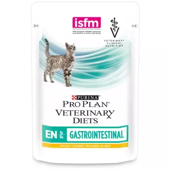 Purina Veterinary Diets EN ST/OX Gastrointestinal влажный корм для взрослых кошек при расстройствах пищеварения, с курицей, в соусе, 85 г