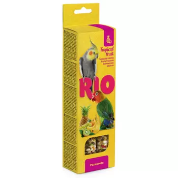 РИО Палочки для попугаев среднего размера, тропические фрукты 2х75 г