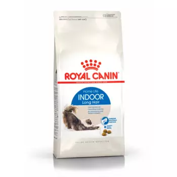 Royal Canin Indoor Long Hair Home Life Сухой корм для длинношерстных кошек в возрасте от 1 до 7 лет, 10 кг