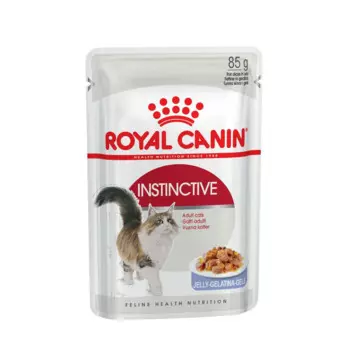 Royal Canin Instinctive Влажный корм (пауч) для кошек в возрасте от 1 года до 7 лет, мелкие кусочки в желе, 85 гр.