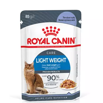 Royal Canin Light Weight Care Влажный корм (пауч) для взрослых кошек, в желе, 85 гр.