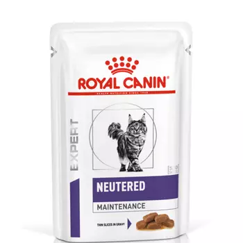 Royal Canin Neutered maintenance Влажный корм (пауч) для стерилизованных кошек старше 1 года, кусочки в соусе, 85 гр.