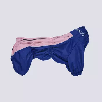 Rungo Дождевик для собак породы пекинес, обхват шеи 43 см, обхват груди 64 см, длина спины 38 см, синий (мальчик)