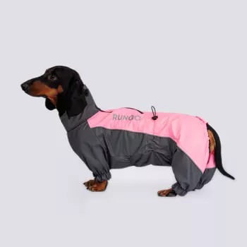 Rungo Дождевик Такса средняя девочка коралл