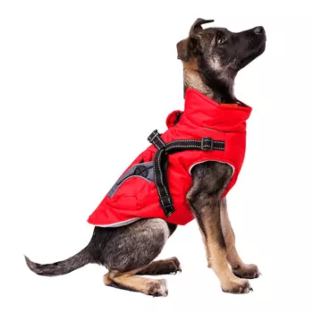 Rungo Куртка на молнии с карманами красная M