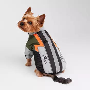 Rungo Куртка на замке для собак, XL, зелено-серая (унисекс)