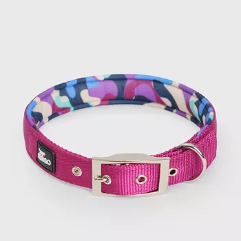 Rungo Ошейник для собак Soft Classic, L, обхват шеи 47-55 см, ширина 3 см, орхидея