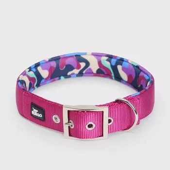 Rungo Ошейник для собак Soft Classic, XXL, обхват шеи 61-69 см, ширина 4 см, орхидея