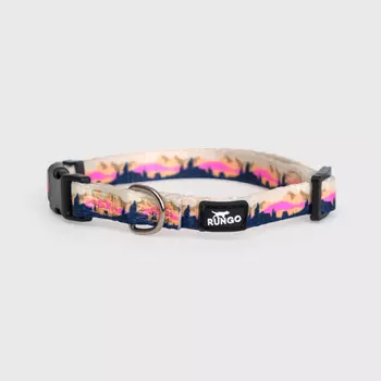Rungo Ошейник нейлоновый для собак, обхват шеи 18-25 см, ширина 1 см, розовый
