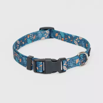 Rungo Ошейник нейлоновый для собак, обхват шеи 30-45 см, ширина 1,5 см, синий