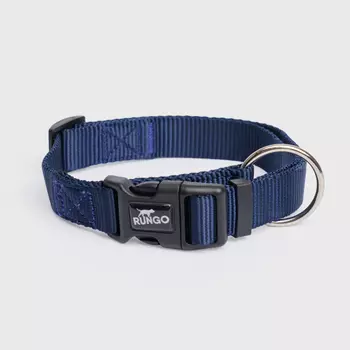 Rungo Ошейник нейлоновый для собак, обхват шеи 40-63 см, ширина 2,5 см, синий