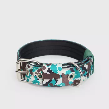 Rungo Ошейник нейлоновый для собак Soft Classic, обхват шеи 52,5 см, ширина 3,2 см, пиксель