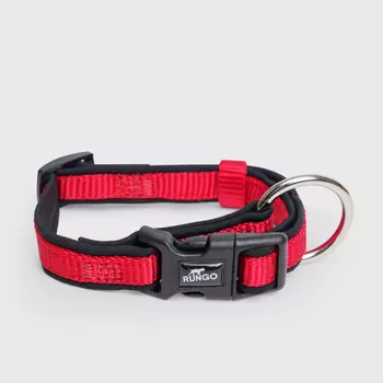 Rungo Ошейник нейлоновый для собак Soft, обхват шеи 22-35 см, ширина 1,5 см, красный