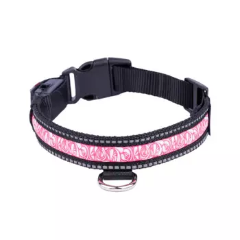 Rungo Ошейник светящийся красный нейлон 41-51 см M