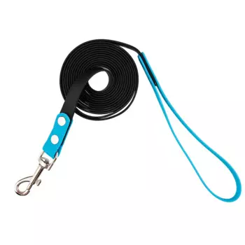 Rungo Поводок биотан Хайстайл черный 20 3м голубая ручка