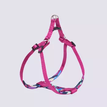 Rungo Шлейка для собак Step-in Soft, обхват груди 43-52 см, ширина ремешка 1 см, орхидея