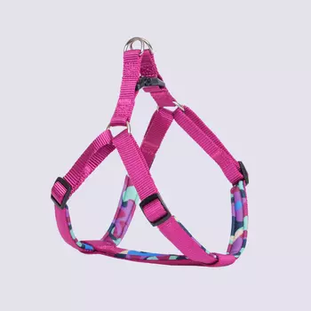 Rungo Шлейка для собак Step-in Soft, обхват груди 53-61 см, ширина ремешка 1,5 см, орхидея