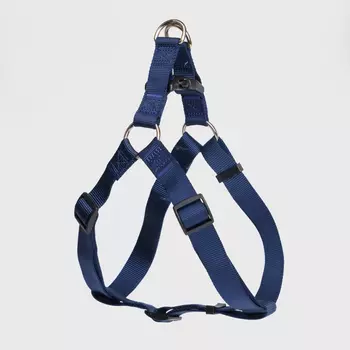 Rungo Шлейка нейлоновая для кошек и собак Step-in, объем груди 63-94 см, ширина ремешка 2,5 см, синий