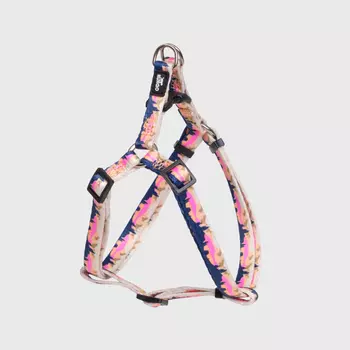 Rungo Шлейка нейлоновая для кошек и собак Step-in, объем груди 35-53 см, ширина ремешка 1 см, горный розовый