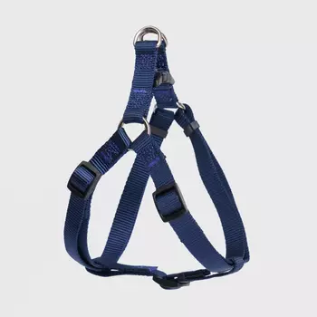 Rungo Шлейка нейлоновая для кошек и собак Step-in, объем груди 45-63 см, ширина ремешка 1,5 см, синий