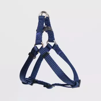Rungo Шлейка нейлоновая для кошек и собак Step-in, объем груди 33-46,5 см, ширина ремешка 1 см, синий