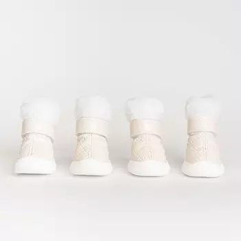 RURRI Ботинки-дутики для собак, XS, бежевый