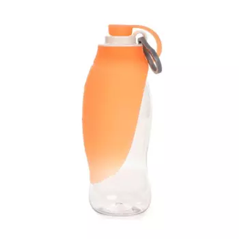 Rurri Бутылка-автопоилка с лепестком оранжевая, 600мл