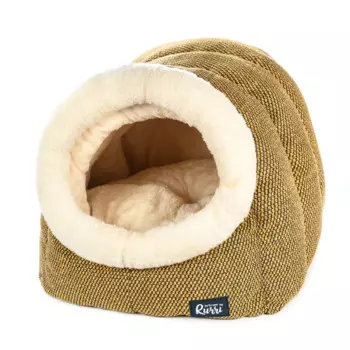 Rurri Дом для кошек и собак мелких пород, 40х38х32 см, желтый