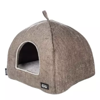 Rurri Дом-вигвам для собак и кошек мелких пород, 40х40х34 см, бежевый