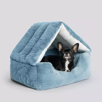 RURRI Дом меховой 52х45х40, синий