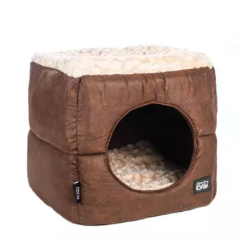 Rurri Дом-трансформер для кошек и собак, 36 см, коричневый