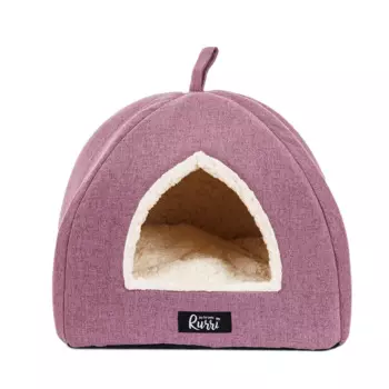 Rurri Дом-вигвам для кошек и собак мелких и средних пород, 35х35х40 см, сиреневый