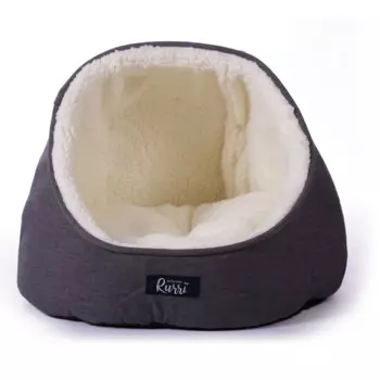 Rurri Домик для кошек и собак мелких пород, 46х46х36 см, серый